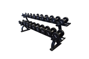 10 Pair 2 Tier Dumbbell Rack with Saddles PL7337