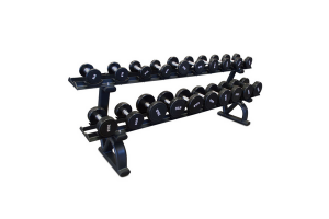 10 Pair 2 Tier Dumbbell Rack with Saddles PL7337